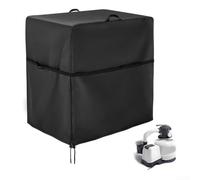 Cubierta de bomba de filtro de arena para jardín, cubierta de bomba de filtro de arena con cremallera y cordón ajustable para modelos Intex Bomba de filtro de arena (64 x 61 x 71 cm)