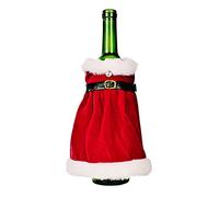 Cubierta de botella de vino de Navidad suéter vestido botella de vino bolsa manga para decoraciones navideñas Año Nuevo decoración de mesa de comedor