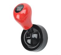 Cubierta de botón de arranque, botón basculante con diseño de ajuste automático, para interior del vehículo, accesorios de coche, decoración de aleación de vehículos, fácil de instalar (rojo)