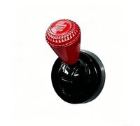Cubierta de botón de arranque de automóvil totalmente metálica con palanca, calcomanía cromada para interruptor de encendido del motor para decoración interior de automóviles, 7 x 2,8 cm (rojo)