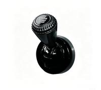 Cubierta de botón de arranque de automóvil totalmente metálica con palanca, calcomanía cromada para interruptor de encendido del motor para decoración interior de automóviles, 7 x 2,8 cm (negro)