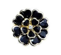 Cubierta De Botón Decorativa - Flor De Metal Elegante Vintage, Clip De Joyería Para Blusas De Mujer, Juego Alternativo De Gemelos | Accesorio De Renacimiento De Guardarropa Sin Costuras Para Regalos D