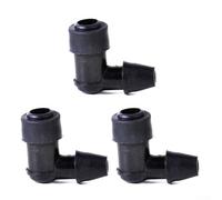 Cubierta de bujía de 90 grados sin resistencia para motocicleta, motocicleta, para motor ATV 152 154, paquete de 3 conectores de bobina de encendido de resina negra y goma