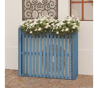 Cubierta de CA de madera blanca con estante, pantalla de privacidad de jardín de 3 pcs para cubo de basura, recinto de bomba de piscina y herramientas, no hay exceso de equipo al aire libre oculta, di