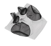 Cubierta de Caballo de Caballo de Máscara de Mosca de Malla Transpirable con Protección de Orejas para Montar Ecuestre en Rosa Rojo (Grey)