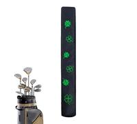 Cubierta de cabeza de de alineación de golf - Soporte de piel sintética Clover | Protector de club de golf | Cubierta de palos de para hombres | Tapa de guía indicadora | Regalo de juego