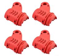 Cubierta de cabeza de plástico adaptable para recortadoras de césped Soluciones de jardinería sin esfuerzo (4 unidades, rojo)