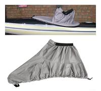 Cubierta de cabina de cubierta de spray para barco, hecha de nailon impermeable 420D con correas elásticas y adhesivo ajustable para un agarre apretado y firme (gris L)