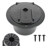Cubierta de cable de alimentación RV, trampilla de alimentación para vehículos recreativos, cubierta de cable eléctrico para vehículos recreativos, accesorio para puerto redondo