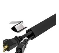 Cubierta de Cable de Piso: Protector de Cable de alimentación de PVC Autoadhesivo, Organizador de Alambre y parroquia de 1 a 5 m para la Sala de Estar de la Oficina del baño, solución de gestión de