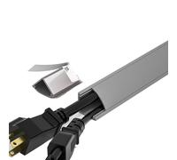 Cubierta de Cable de Piso: Protector de Cable de alimentación de PVC Autoadhesivo, Organizador de Alambre y parroquia de 1 a 5 m para la Sala de Estar de la Oficina del baño, solución de gestión de