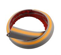 Cubierta de cable de PVC suave de 1 m para mantener los cables seguros y organizados en varios entornos (amarillo-gris)