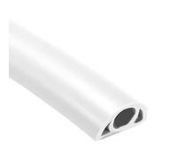 Cubierta de cable de suelo - Conducto de alambre flexible de PVC, protector de cable ignífugo, piso autoadhesivo para la gestión de cables del hogar, protector de seguridad de cable aislado