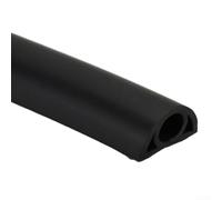 Cubierta de cable de suelo para evitar peligros de tropiezos en hogares y oficinas, diseño de 1 m (D20-negro)