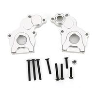 Cubierta de caja de engranajes RC de aleación de aluminio R86020, carcasa para caja de engranajes RC 1/10, repuesto ligero y duradero para el RGT Overland Rock Cruiser EX86100, con (Plata)