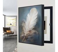 Cubierta de caja de fusibles, arte de pared, paneles de disyuntores, medidor oculto, pintura decorativa, gabinete eléctrico for decoración del hogar(H,30x40cm)