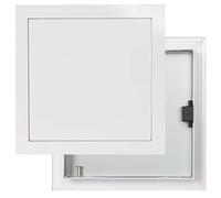 Cubierta de caja de fusibles de aluminio blanco, Panel de acceso para gabinete, trampilla de inspección para paredes y techos, trampilla de acceso para plomería y electricidad