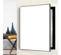 Cubierta de caja de fusibles para gabinete: cubiertas decorativas para paneles eléctricos, arte mural, caja de interruptores de medidor abatible(White,30 x 40cm (11 3/4"x15 3/4"))