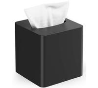 Cubierta de caja de pauelos LivivSab Square - Soporte de cajas de pauelos de madera de roble para la sala de estar Cena Mesa Office de bao - C