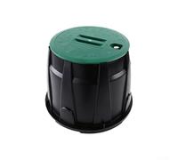 Cubierta de caja de válvula de riego de paisaje de plástico para aplicaciones de toma de agua, se adapta a cajas de válvula enterradas estándar de 6, 10 y 12 pulgadas (caja de 6 pulgadas)