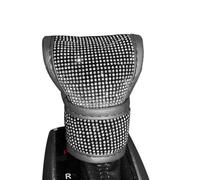 Cubierta de cambio de marchas del coche, manual de la tapa del pomo de la palanca de cambios: funda protectora contra el polvo de la palanca de cambio de marchas con patrón de diamantes de imitación |