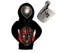 Cubierta de cambio de velocidad, cubierta de cambio de velocidad del coche con capucha |Halloween Skull Trendy Hoodies Botón Cubierta | Camisa con capucha de, botones de palanca de vida