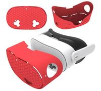 Cubierta de cara de silicona VR de VR fora accesorios MTA Quest 3s VR, Caso de protección de silicona Auriculares VR Auriculares Anti-Fall Case de piel VR VR Accesorios