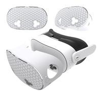 Cubierta de cara de silicona VR de VR para accesorios MTA Quest 3s VR, Caso de protección de silicona Auriculares VR Auriculares Anti-Fall Case de piel VR VR Accesorios