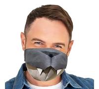 Cubierta de cara parlante de animal, cubierta resistente al viento, accesorios de disfraces, Halloween, mascarada, cubierta de polilla móvil para fiesta de disfraces