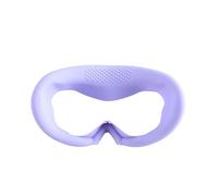 Cubierta de Cara VR Compatible con Pico 4, Cubierta de Gafas de Auriculares VR antisudor Almohadilla de Interfaz Máscara de Ojos Facial Transpirable Acolchado Funda de Soporte de Silicona (Morado)
