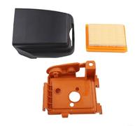 Cubierta de carcasa de filtro más juego de filtro de aire compatible con recortadoras Fs120 Fs200 Fs250 Fs350 sustituye al número de pieza 4134-141-0500 Construcción de plástico para un mejor flujo de