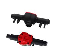 Cubierta de carcasa de puente de carcasa de eje trasero delantero de metal compatible con modelos de automóviles RC 1 12 MN MN86K MN86KS MN86 MN86S Reemplazo del mercado de accesorios(Black axle 2pcs)
