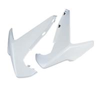 Cubierta de carenado para faro superior, Protector lateral para motocicleta compatible con Honda CBR500R CBR 500R 500 R, Panel Carenado Lateral Cubierta radiador(White Color)