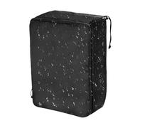 Cubierta de carga para exteriores, funda protectora de carga, 17,72 x 13,78 x 9,84 pulgadas, resistente al agua, con revestimiento de flap, Power Plug Shield para garaje, campus, público, negro