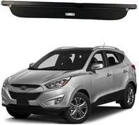 Cubierta de Carga Retráctil para Hyundai Tucson 2006-2014 No-Drill Seguro | Cubierta antirrobo para objetos de valor Tela anti-UV evita decoloración de tapicería Cobertura total sin huecos visibles