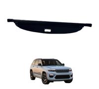 Cubierta De Carga Retráctil para Jeep Compass 2017-2024 (Drill Installation), Equipaje Trasero Privacidad Carga Tapa del Maletero Retráctil Cubierta Carga,Leather