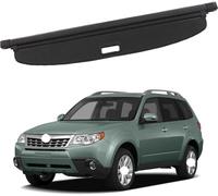 Cubierta de Carga Retráctil para Subaru Forester 2009-2012 No-Drill Seguro | Cubierta antirrobo para objetos de valor Tela anti-UV evita decoloración de tapicería Cobertura total sin huecos visibles