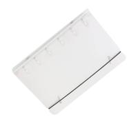 Cubierta de carpeta transparente: protector de PVC transparente, manga de hoja suelta resistente, chaqueta flexible de 6 anillos, material anti-amarillo para uso a largo plazo | Pegatizas prácticas de