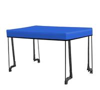 Cubierta de carretas a Prueba de Sol a Prueba de Solas de carretas con Postes de Soporte con el Accesorio de Dosel Modificado de Tela Oxford práctico para Acampar el Picnic no (Azul)