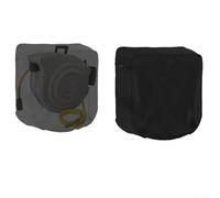 Cubierta de carrete de manguera para exteriores con tela Oxford retráctil resistente al agua y bolsa de almacenamiento con cordón para proteger la manguera de jardín de daños climáticos