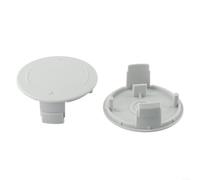 Cubierta de carrete de repuesto F016F05384 se adapta a bosch para recortadoras de cuerdas AF 23-37, tapa ABS robusta, pieza de repuesto gris para cortacésped (2 piezas)