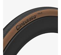Cubierta de carretera 700 Tubeless Ready Pirelli Cinturato ( Negro/Marrón / 700 x 28C (28-622) )