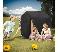 Cubierta de casa de Madera, Cubierta Impermeable para Playhouse | Playhouse Impermeable Negras - Suministros de Juego al Aire Libre, Accesorios de Muebles de Patio, de Juegos de Juego para niños para