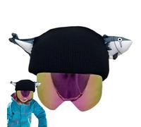 Cubierta de casco para esquí, cubierta de casco de esquí,Casco de protección contra el casco de skate de viento suave, ajustable para suministros de esquí para mujeres, hombres,
