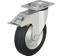 Cubierta de caucho macizo de dos componentes Blickle, Ø x anchura de las ruedas 125 x 37,5 mm