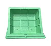 cubierta de césped incrustado, Tapa de boca resina for tamaños múltiples del cuadrado redondo las aguas residuales tanque séptico(Square 40 * 40CM/15.7 * 15.7IN)