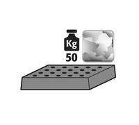 Cubierta de chapa perforada asecos, para armario de 545 mm de anchura