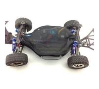 Cubierta de chasis resistente a la suciedad a prueba de polvo, 1 juego, color negro para Traxxas Slash 4X4 (no LCG)