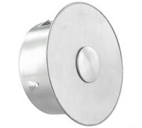 Cubierta de chimenea de acero inoxidable con hebilla ajustable para cierre de tubería de estufa, protege contra olores y roedores, sello de tubo de combustión resistente a la corrosión (90 mm)