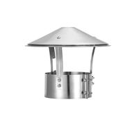 Cubierta de chimenea para chimenea, cubierta de ventilación de techo, tapa de lluvia redonda ajustable, construcción de acero inoxidable duradero